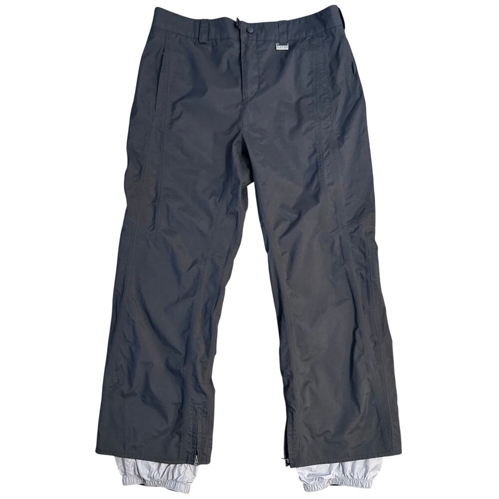 Burton Snow Pants Nylon Snowboard Ski Waterproof Adjustable Zip BLK Unisex Large